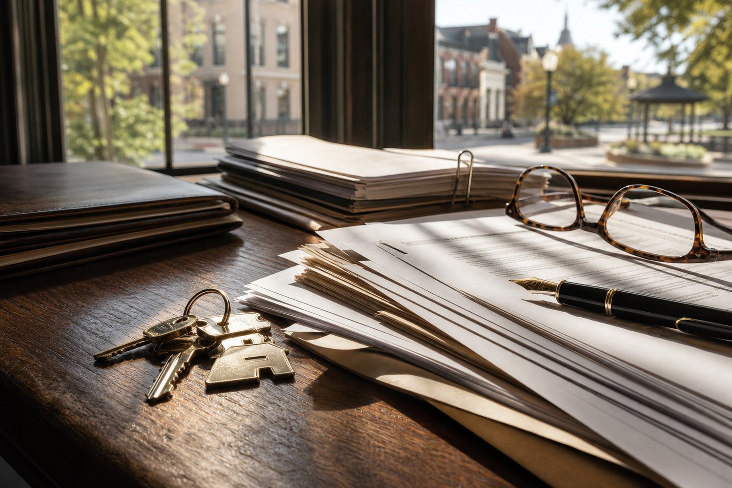 Seller reviewing a purchase contract after the buyer’s financing fell through.